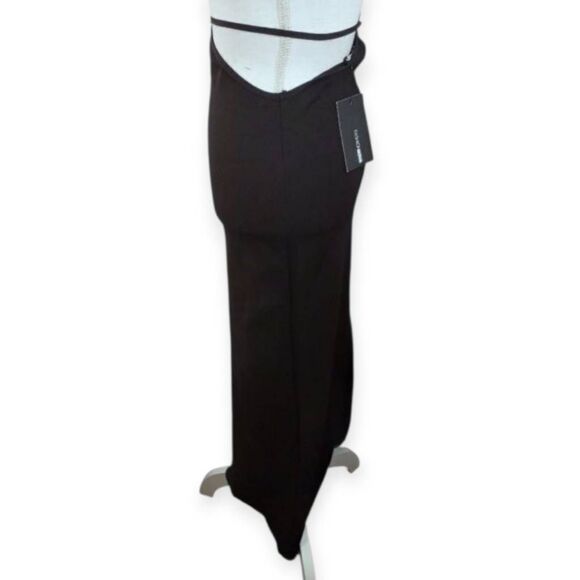 FASHION NOVA LET'S TALK ABOUT US BLACK MAXI SKIRT SZ.S NWT. - Picture 4 of 9